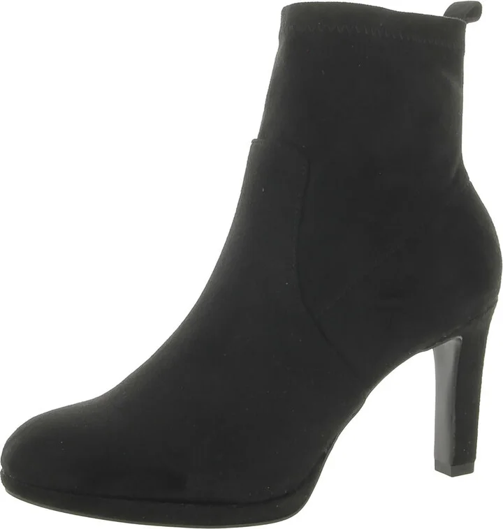 Jersey Womens Round Toe Pull On Ankle Boots