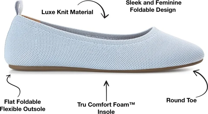 Jersie Knit Ballet Flat - Wide Width - Image 9