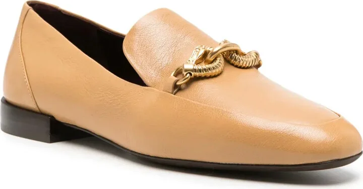 Jessa horse-head motif leather loafers - Image 2