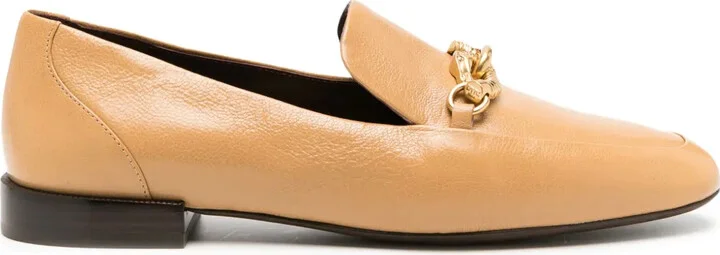 Jessa horse-head motif leather loafers