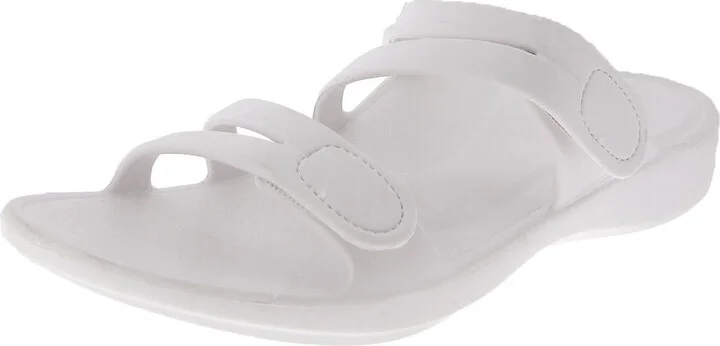 JESSAA Womens Slip On Open Toe Slide Sandals