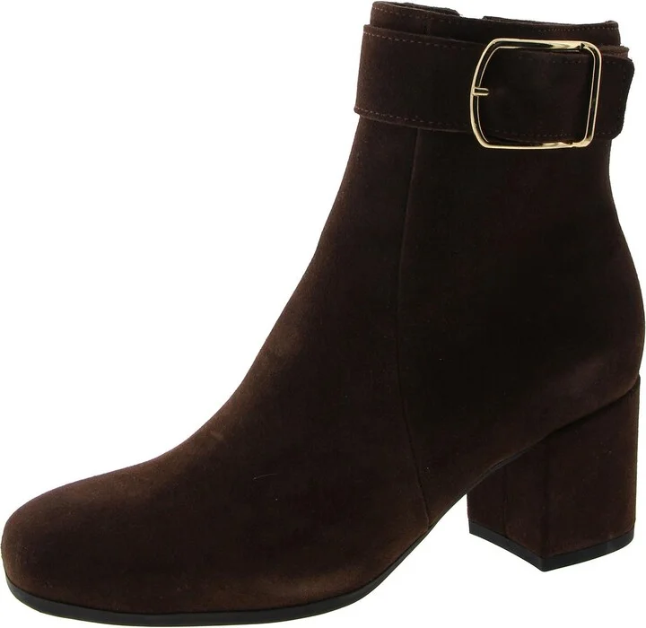 Jesse Womens Round Toe Block Heel Mid-Calf Boots