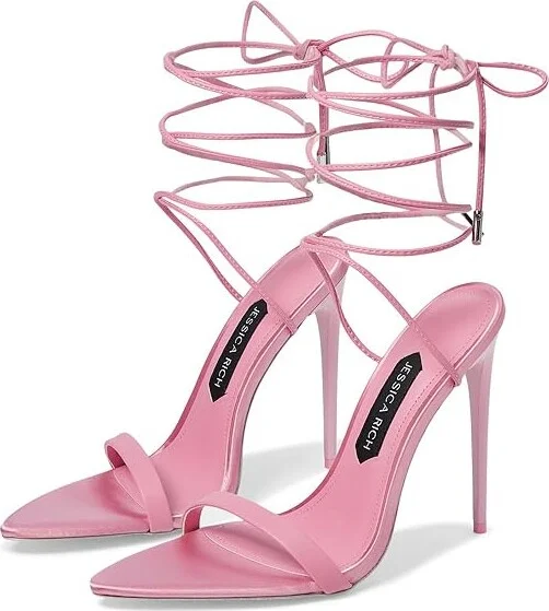 Jessica Rich Rich Sandal Women's Sandals Blush : 12 M, Leather/Satin