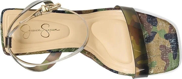 Jessica Simpson Adonia High Heel Sandals Women's Dress Sandals Forest Camo Green : 7.5 M, Synthetic - Image 2