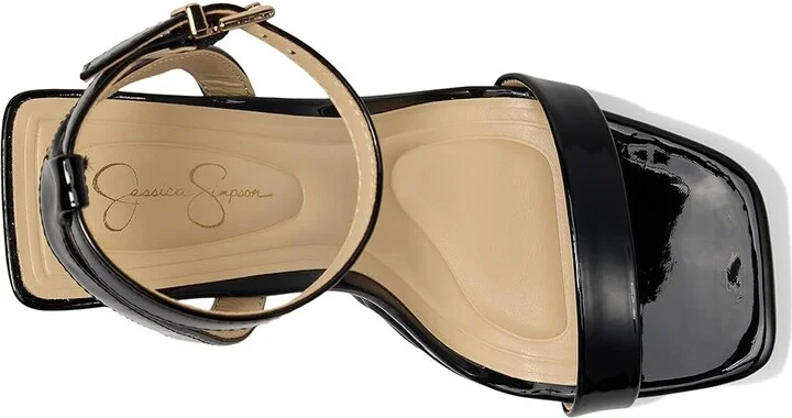 Jessica Simpson Adonia High Heel Sandals Women's Shoes Black : 8 M, Faux Leather - Image 2