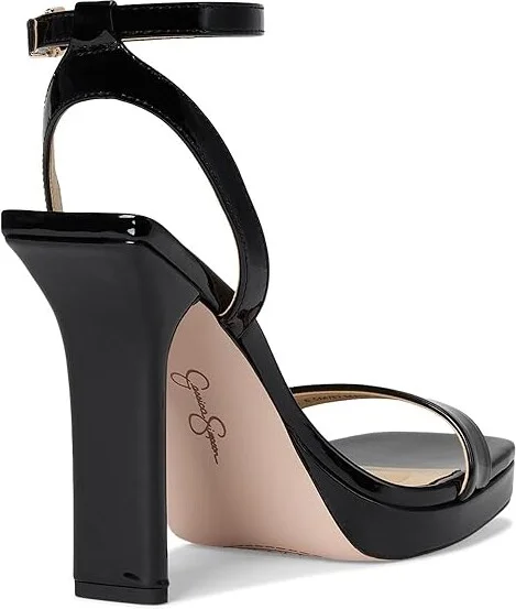 Jessica Simpson Adonia High Heel Sandals Women's Shoes Black : 8 M, Faux Leather - Image 4