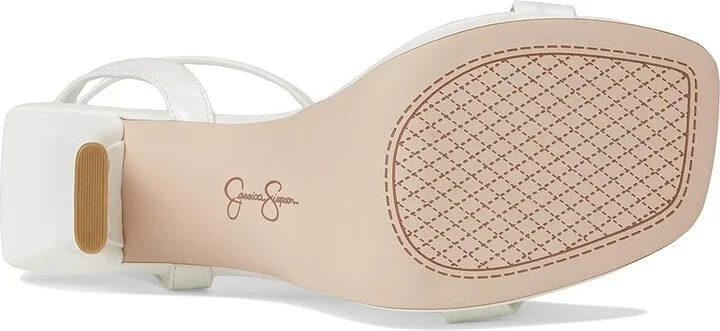 Jessica Simpson Adonia High Heel Sandals Women's Shoes Bright White : 9 M, Faux Leather - Image 3