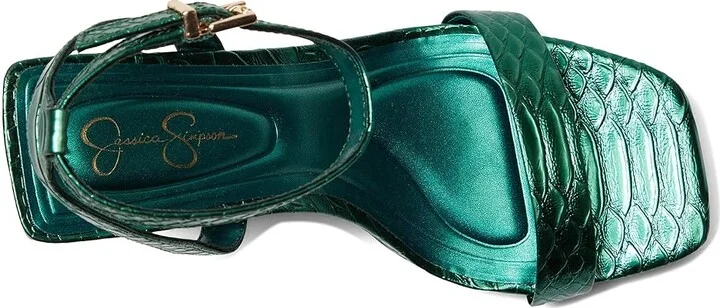 Jessica Simpson Adonia High Heel Sandals Women's Shoes Gem Green : 5 M, Faux Leather - Image 2