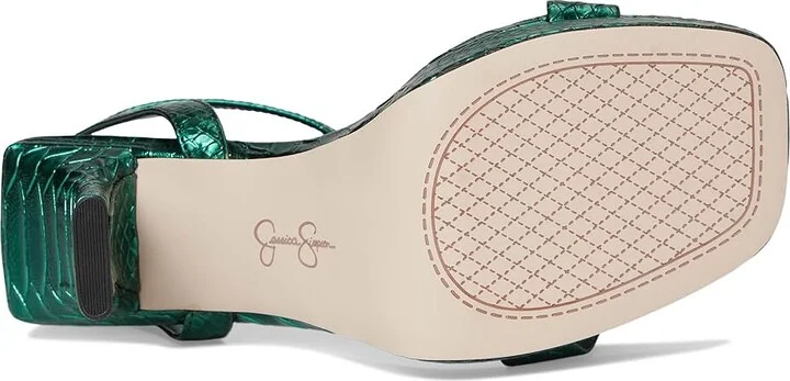 Jessica Simpson Adonia High Heel Sandals Women's Shoes Gem Green : 5 M, Faux Leather - Image 3