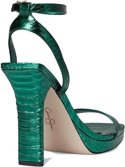 Jessica Simpson Adonia High Heel Sandals Women's Shoes Gem Green : 5 M, Faux Leather - Image 4