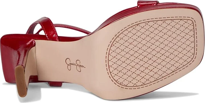 Jessica Simpson Adonia High Heel Sandals Women's Shoes Red Muse : 7 M, Faux Leather - Image 3