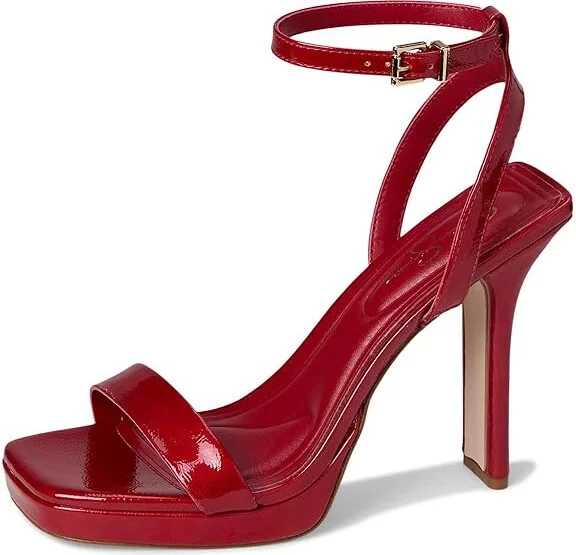 Jessica Simpson Adonia High Heel Sandals Women's Shoes Red Muse : 7 M, Faux Leather - Image 5