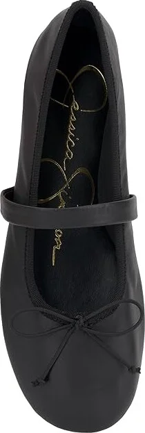 Jessica Simpson Azalina Mary Jane Flats Women's Flat Shoes Black : 9.5 M, Polyester/Rubber - Image 2