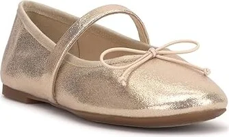 Jessica Simpson Azalina Mary Jane Flats Women's Flat Shoes Champagne : 10 M, Polyester/Rubber - Image 5