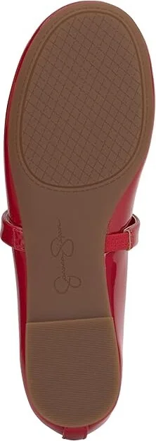 Jessica Simpson Azalina Mary Jane Flats Women's Flat Shoes Red Muse : 10 M, Polyester/Rubber - Image 3
