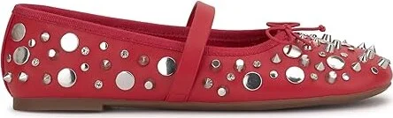 Jessica Simpson Azalina Mary Jane Flats Women's Flat Shoes Red Muse : 6 M, Leather/Polyester/Rubber - Image 6