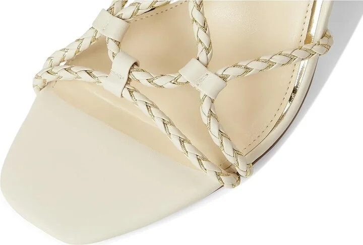 Jessica Simpson Azimma Braided Block Heel Sandals Women's Sandals Soft Ivory : 11 M, Faux Leather - Image 7