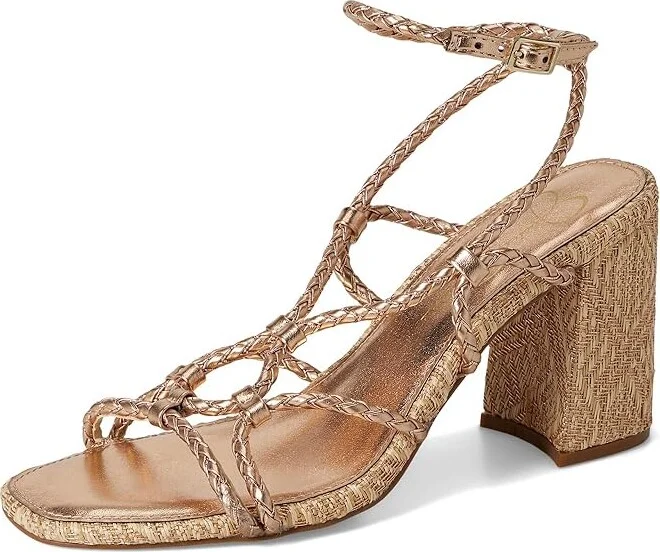 Jessica Simpson Azimma Braided Block Heel Sandals Women's Sandals Soft Ivory : 11 M, Faux Leather - Image 11