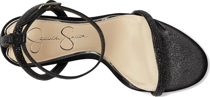 Jessica Simpson Baharia Ankle Strap Sandals Women's Shoes Black : 6.5 M, Synthetic - Image 2