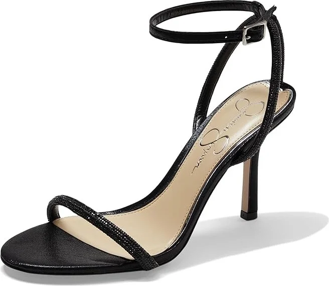 Jessica Simpson Baharia Ankle Strap Sandals Women's Shoes Black : 6.5 M, Synthetic - Image 5