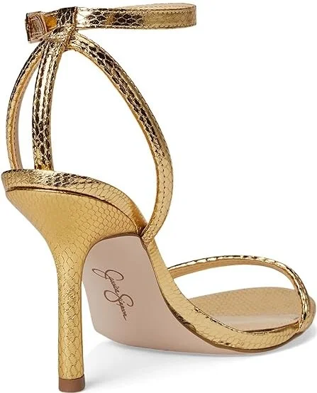 Jessica Simpson Baharia Ankle Strap Sandals Women's Shoes Gold : 9.5 M, Synthetic - Image 4