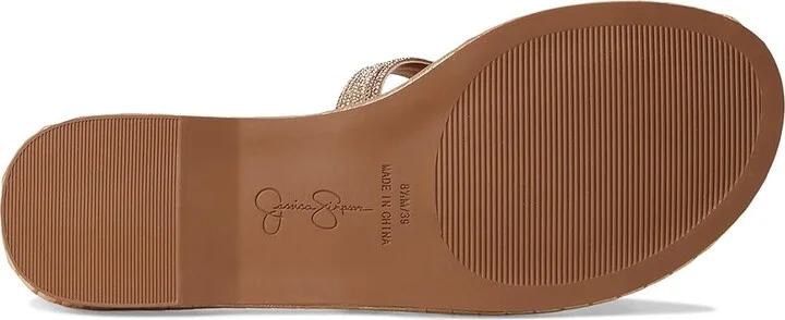 Jessica Simpson Bria Flat Woven Sandals Women's Sandals Champagne : 7.5 M, Synthetic - Image 3