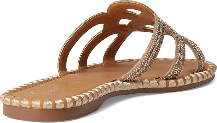 Jessica Simpson Bria Flat Woven Sandals Women's Sandals Champagne : 7.5 M, Synthetic - Image 4