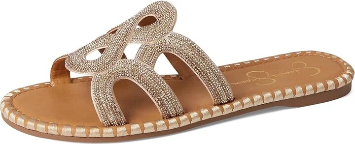Jessica Simpson Bria Flat Woven Sandals Women's Sandals Champagne : 7.5 M, Synthetic - Image 5