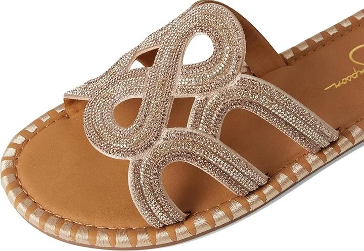 Jessica Simpson Bria Flat Woven Sandals Women's Sandals Champagne : 7.5 M, Synthetic - Image 7
