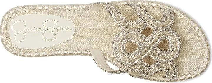 Jessica Simpson Bria Flat Woven Sandals Women's Sandals Soft Ivory : 11 M, Synthetic - Image 2