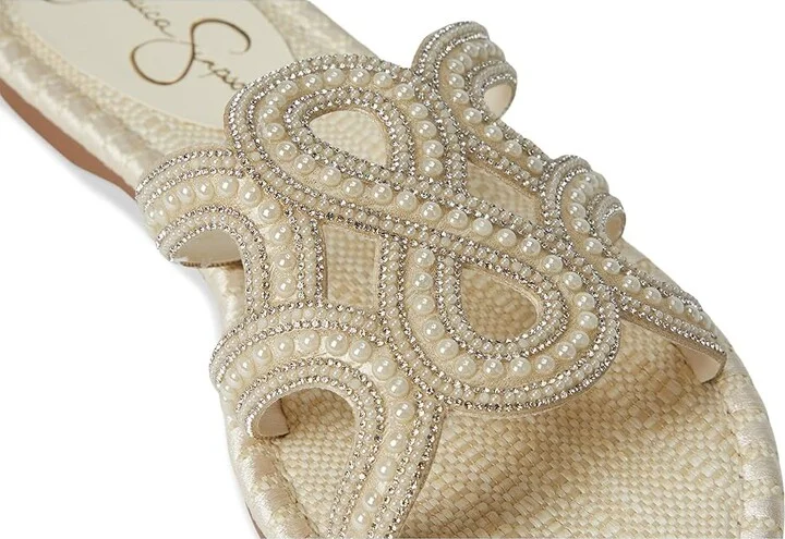 Jessica Simpson Bria Flat Woven Sandals Women's Sandals Soft Ivory : 11 M, Synthetic - Image 7