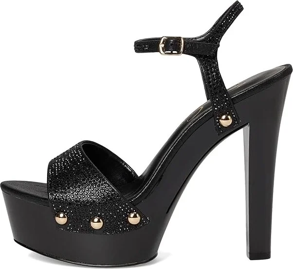 Jessica Simpson Calenta Women's Sandals Black Shimmer : 10 M, Faux Leather - Image 6