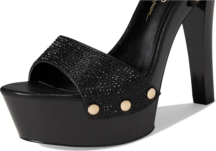 Jessica Simpson Calenta Women's Sandals Black Shimmer : 10 M, Faux Leather - Image 7