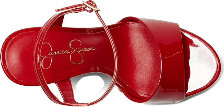 Jessica Simpson Calenta Women's Sandals Red Muse : 5 M, Faux Leather - Image 2