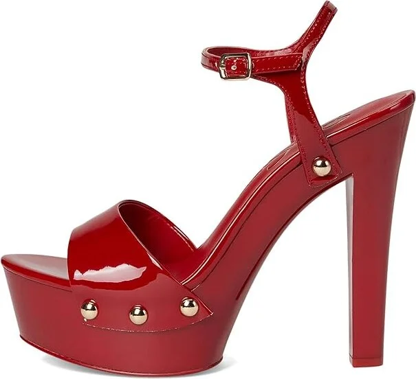 Jessica Simpson Calenta Women's Sandals Red Muse : 5 M, Faux Leather - Image 6