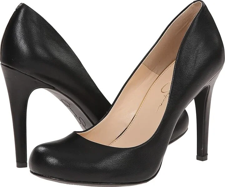 Jessica Simpson Calie High Women's Heels Black : 5 M, Synthetic