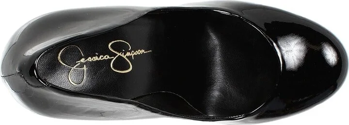 Jessica Simpson Calie High Women's Heels Black Patent : 5 M, Synthetic - Image 3