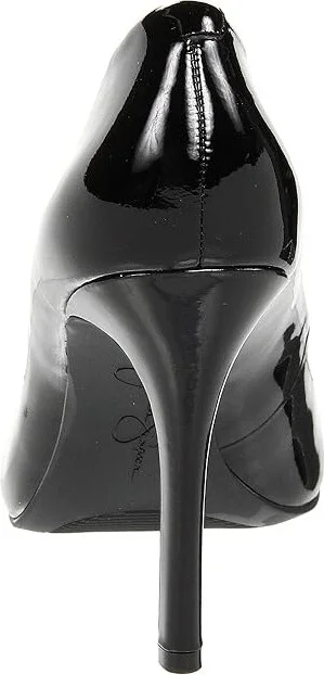 Jessica Simpson Calie High Women's Heels Black Patent : 5 M, Synthetic - Image 5
