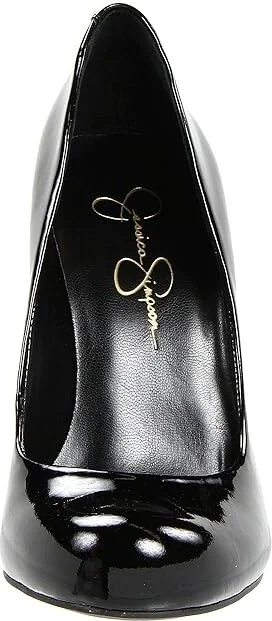 Jessica Simpson Calie High Women's Heels Black Patent : 5 M, Synthetic - Image 6