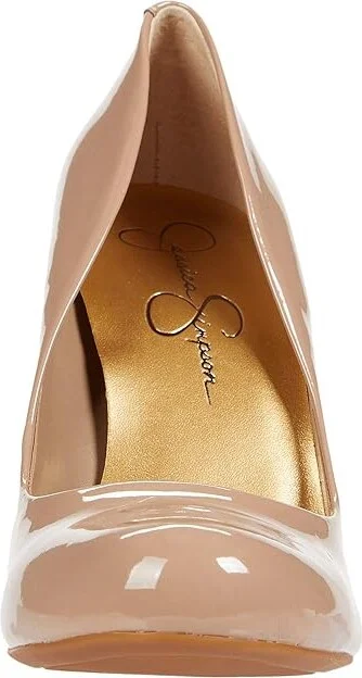 Jessica Simpson Calie High Women's Heels Chai Latte : 7.5 W, Leather - Image 6