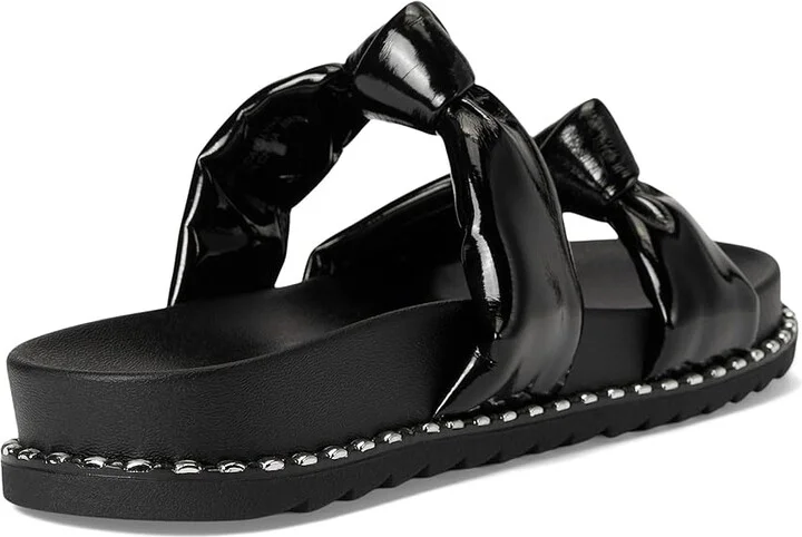 Jessica Simpson Caralyna Studded Knot Sandals Women's Sandals Black : 10 M, Textile - Image 4