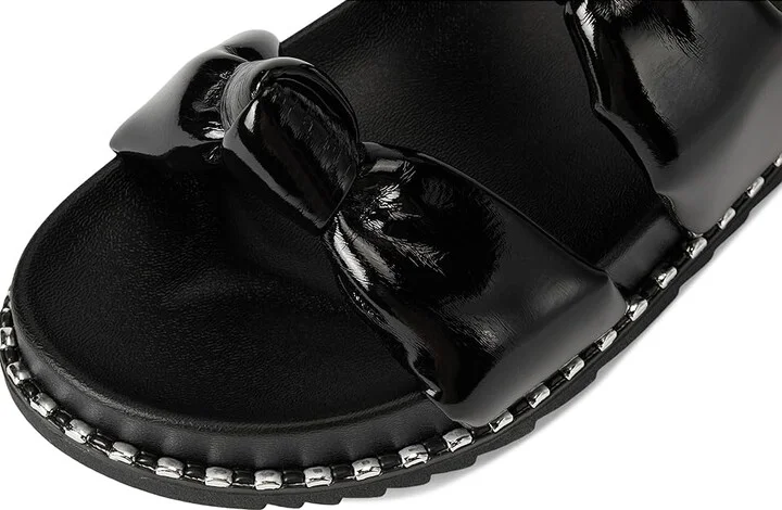 Jessica Simpson Caralyna Studded Knot Sandals Women's Sandals Black : 10 M, Textile - Image 7