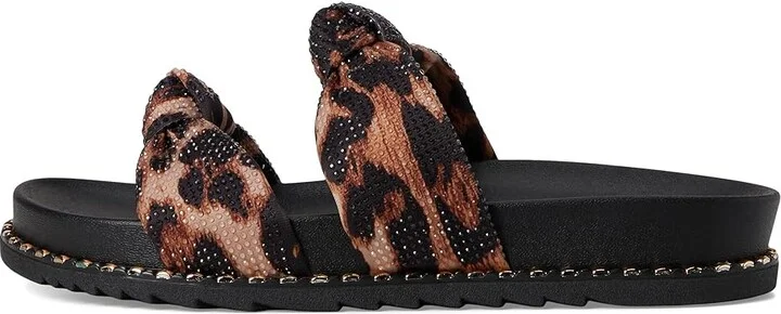 Jessica Simpson Caralyna Studded Knot Sandals Women's Sandals Natural Leopard : 6 M, Textile - Image 6