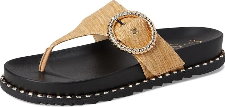 Jessica Simpson Cymmeri Buckle Sandals Women's Sandals Natural Raffia : 7 M - Image 5