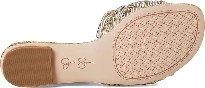 Jessica Simpson Dydra Women's Sandals Silver Combo : 10 M, Faux Leather - Image 3