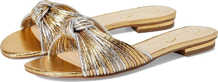 Jessica Simpson Dydra Women's Sandals Silver Combo : 10 M, Faux Leather