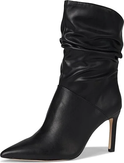 Jessica Simpson Elisiti Scrunch Bootie Women's Boots Black : 6 M, Suede - Image 5