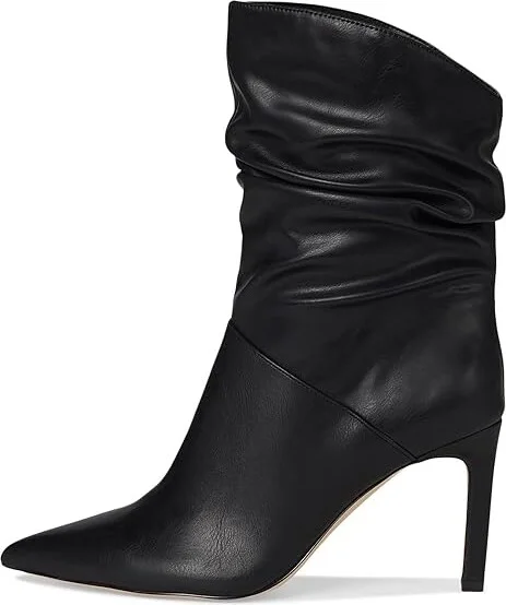Jessica Simpson Elisiti Scrunch Bootie Women's Boots Black : 6 M, Suede - Image 6