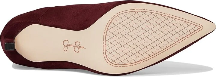 Jessica Simpson Elisiti Scrunch Bootie Women's Boots Dark Cherry : 10 M, Suede - Image 3