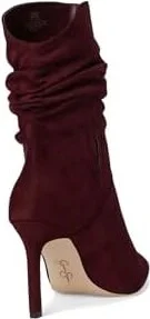 Jessica Simpson Elisiti Scrunch Bootie Women's Boots Dark Cherry : 10 M, Suede - Image 4